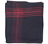 Image of Fox Outdoor Red-Striped Navy Wool Blanket