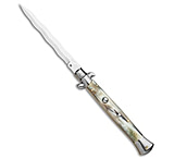 Image of Frank Beltrame 11 Brazilian Horn Italian Stiletto 5.00in Automatic Folding Knife