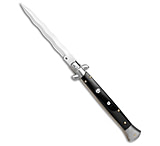 Image of Frank Beltrame Frank B 11 Italian Stiletto Kris Automatic Knife Black Acrylic 5 Polish 1AF9C143