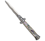 Image of Frank Beltrame Frank B. 9 Italian Stiletto Automatic Knife Abalone 4 Polish 667196B8