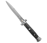 Image of Frank Beltrame Frank B 9 Italian Stiletto Automatic Knife Sim Carbon Fiber 4 Satin Bayonet 8F449B1C