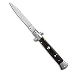 Image of Frank Beltrame Frank B 9 Italian Stiletto Ebony Automatic Knife - Swedge 7FAD5B09