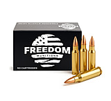 Freedom Munitions .223 Remington 55 Grain Full Metal Jacket Brass Rifle Ammunition