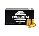 Freedom Munitions .357 Sig 125 Grain Flat Point Brass Pistol Ammunition