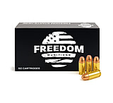Freedom Munitions .380 ACP 100 Grain Round Nose Flat Point Brass Pistol Ammunition