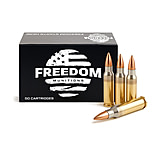 Freedom Munitions 5.56x45mm NATO 62 Grain Full Metal Jacket Brass Rifle Ammunition