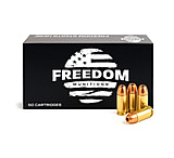Freedom Munitions 9mm Luger 115 Grain Hollow Point Brass Pistol Ammunition