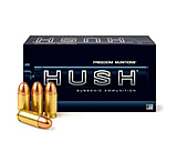 Image of Freedom Munitions HUSH Subsonic 9mm Luger 165 Grain Round Nose Brass Pistol Ammunition