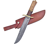 Image of Frost Bowie Damascus Walnut/Olive Knife