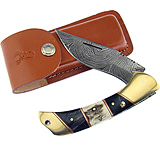 Image of Frost Damascus Folder Stag Folding Knife
