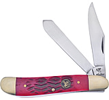 Image of Frost Dog Leg Trapper Dark Red Folding Knife
