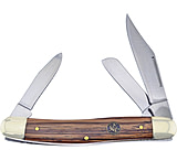 Image of Frost Large Stockman Zebrawood Crowing Rooster Folding Knife
