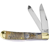 Image of Frost Large Trapper Rams Horn Folding Knife