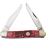 Image of Frost Muskrat Dark Red Jig Bone Folding Knife
