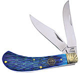 Image of Frost Saddlehorn Blue Jig Bone Folding Knife