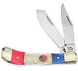 Image of Frost Saddlehorn White Blue Folding Knife