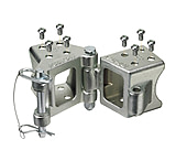 Image of Fulton Fold-Away Bolt-On Hinge Kit 3" x 3" Trailer Beam, Rating 5,000 lbs., 48" Pivot, Z-Max 600 Zinc Finish