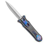 Image of Hawk Knife Designs G&amp;G Hawk Custom Deadlock Model A Knife D/A OTF Auto CF/Heat Ti 3.75 SW B26A6592
