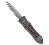Image of Hawk Knife Designs G&amp;G Hawk Custom Deadlock Model C MagnaCut D/A OTF Auto Knife Ti/CF Red 3.5 SW A94627EC