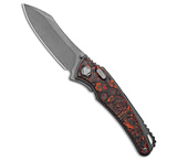 Image of Hawk Knife Designs G&amp;G Hawk Custom Talon Flipper Knife Carbon Fiber- Mars Valley D17B7561