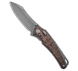 Image of Hawk Knife Designs G&amp;G Hawk Talon Flipper DLC Ti/Uni Copper Fat Carbon 3.5 SW 21AC62CD