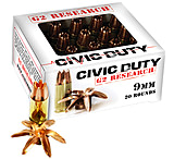 Image of G2 Research Civic Duty 9mm Luger 96 Gr Copper Expansion Projectile 2 Pistol Ammunition