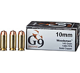 Image of G9 Defense 10mm Auto 145 Grain Copper Solid Brass Cased Pistol Ammunition