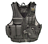 Image of Galati Gear GLV547BL Deluxe Tactical Vest Husky Sz Nylon Black