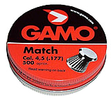 Image of Gamo Match .177 Caliber 7.6 grain Lead Flat Nose Pellets