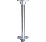 Image of Garelick 2.875&quot; Stainless Series Table Pedestal Surface-Mount Base With Fluted Anodized Tube 30&quot;