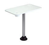 Image of Garelick Complete Quick Release Table Pedestal System With Rectangular Table Top - 15in x 28in
