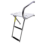 Image of Garelick 19536 Eez In Combo Outboard Transom Platform/Telescopic Ladder