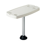 Image of Garelick 75321 Quick Release Table Pedestal System With Rectangular Abs Table Top