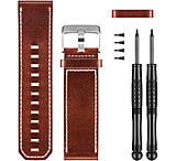 Image of Garmin Brown Leather Watch Band, Fenix 3, etc.