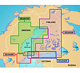 Image of Garmin On The Water GPS Cartography BlueChart g2: Nordic Countries Regular East Map