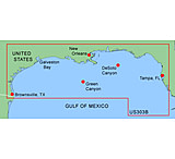 Image of Garmin On The Water GPS Cartography BlueChart: Gulf of Mexico Bathymetric Map