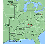 Image of Garmin On The Water GPS Cartography BlueChart: US Inland Rivers Map