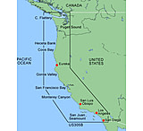 Image of Garmin On The Water GPS Cartography BlueChart: West Coast Bathymetric Map 010-C0888-00