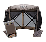 Image of Gazelle G5 5-Sided Portable Gazebo Pop-Up Hub Screen Tent with 3 Wind Panels
