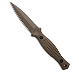 Image of Les George Knives Galvo Dagger D/E Fixed Blade Knife FDE Aluminum 4 Brown FDE 2515C053