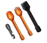 Image of Gerber ComplEAT 4PC Lightweight Utensil Set Burnt Orange/Black/Gray G1068123 4ADCD016