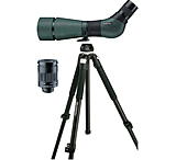 Image of 3-PC Swarovski Outdoor Observation Package - Swarovski HD High Definition 80 mm Angled Spotting Scope 49614, Swarovski Tripod 2 49081 and Swarovski Eyepiece with lens cover 49330