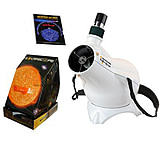 Image of 3-PC Sky Mysteries Kids Gift Package - Celestron ExploraScope 80mm Special Telescope 21030, Celestron Sky Maps 93722, Solarscope 04P101