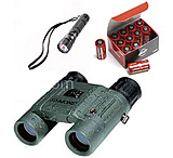 Image of 3-PC Equipment Pack for Soldiers - Simmons 8X25 Waterproof Binoculars, Steamlight Flashlight, 123A Lithium Batteries Box