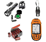 Image of 4-PC Handheld GPS Necessities Pack - Garmin eTrex GPS, Carbiner Holster, Streamlight Illumination System, 123A Lithium Batteries Box