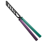 Image of Glidr Pacific Butterfly Knife Blurple Aluminum 4.6 Black Trainer 201A0684