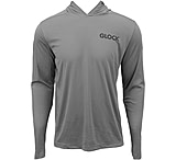 Image of Glock Hooded Performance Long Sleeve Shirt Lg Grey