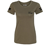 Image of Glock Ladies "glock Girl Flag Tee" Short Sleeve Lg Mil Grn
