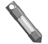 Image of Glow Rhino Titanium Nitride Red Tritium Glow Fob 1.5 Silver 8386E734