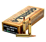 Gorilla Ammunition MatchKing .223 Remington 69 Grain Boat Tail Hollow Point Brass Cased Rifle Ammunition
